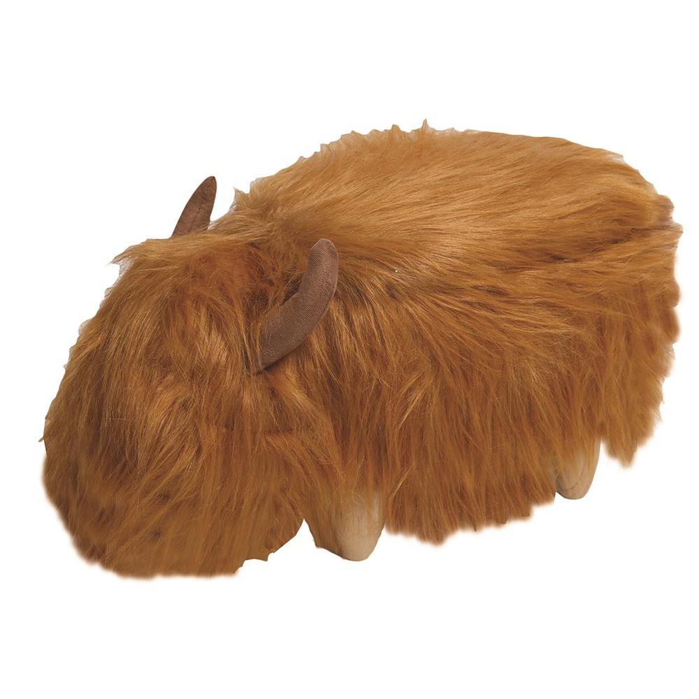 Footstool Highland Cow with Storage