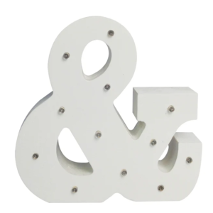 Light up letter Ampersand Light Up Letter &