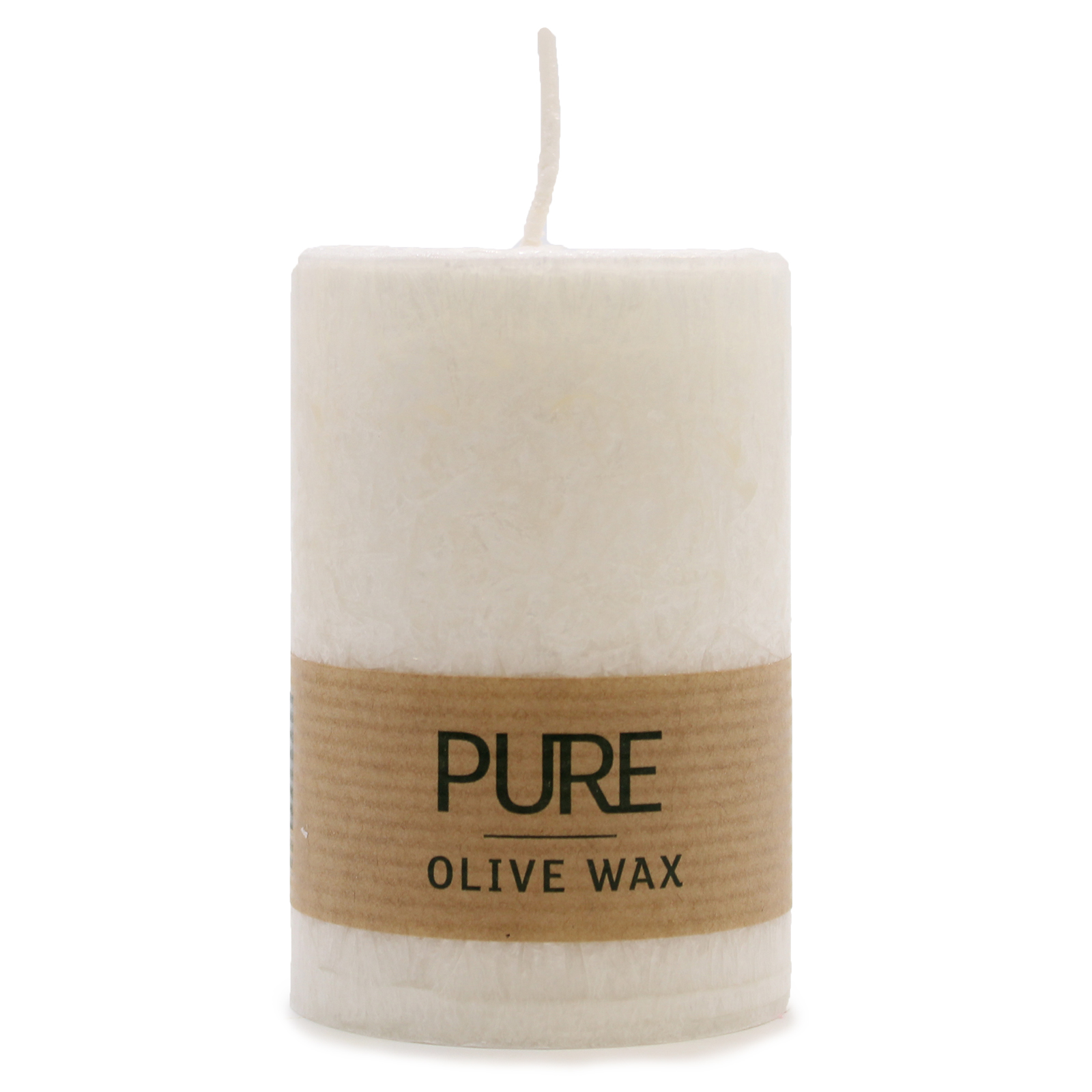 Pure Olive Wax Candle White