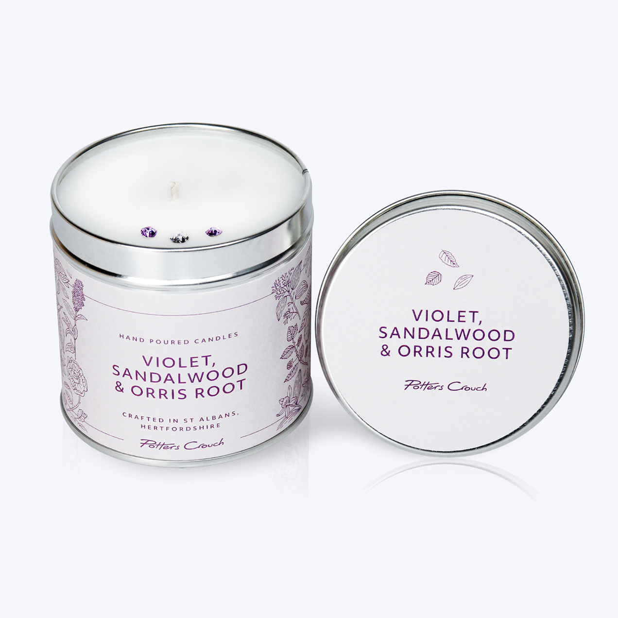 Wellness Violet Sandalwood Orris Root Candle Tin
