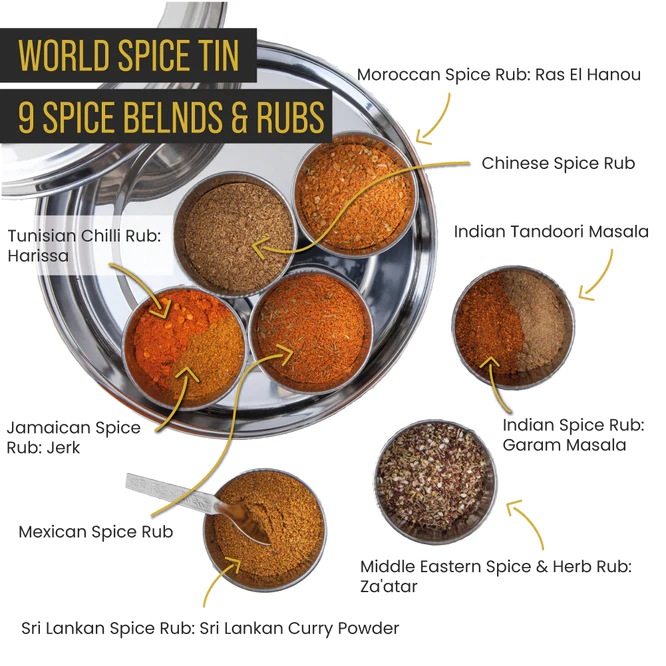 Spice Kitchen World Blends Tin