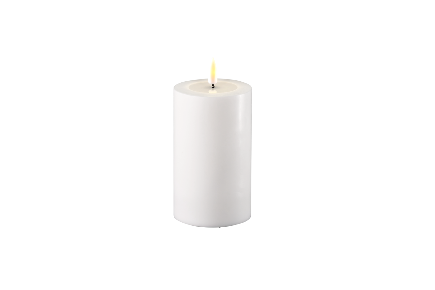 White Deluxe LED Candle 12.5cm
