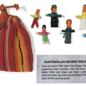 Worry doll bag of 6