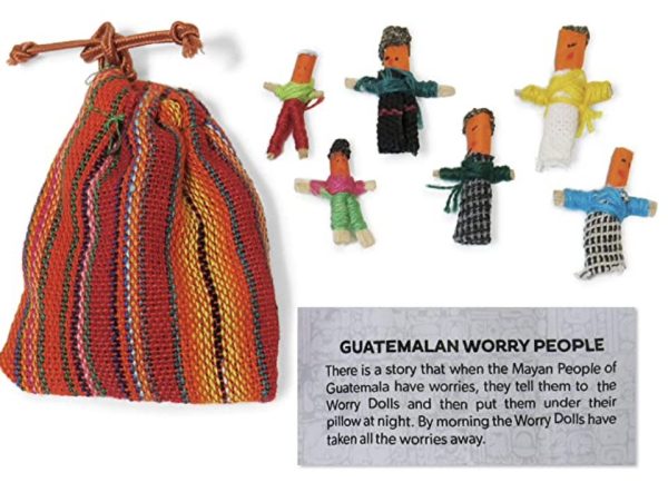 Worry doll bag of 6