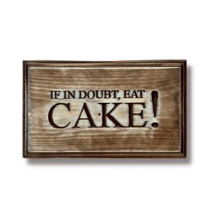 eat cake plaque - cinta