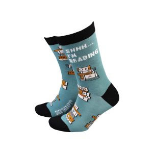 Bamboo Socks Men's 'I'm Reading'