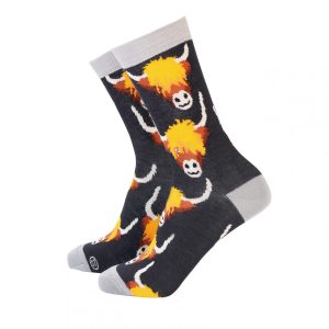 Bamboo Socks Women's 'Highland Cows'