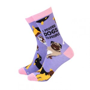 Bamboo Socks Women's 'I Prefer Dogs to People'