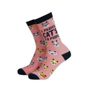 Bamboo Socks Women's 'I Prefer Cats to People'