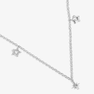 Mini Charms Multi Star Silver Necklace