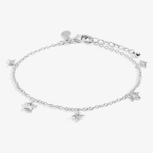 Mini Charms Multi Star Silver Bracelet