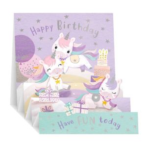 Unicorns Pop Up Card