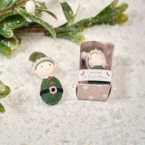 Christmas Tiny World Fabric Elf Boxed