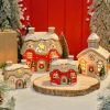 Natural Christmas Church Tealight Holder