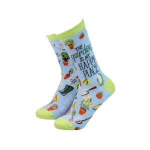 Bamboo Socks Women's 'The Garden is my happy place '