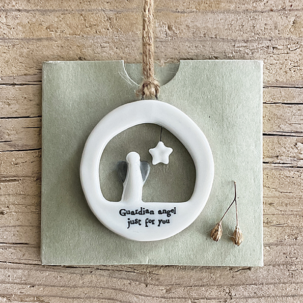 Guardian Angle Just for You Cut out Hanger