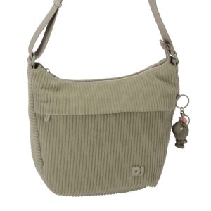 CM7684-ABBEY-STONE2 David Jones Plush Crossbody Bag Abbey Stone