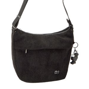 CM7684-BLACK2 David Jones Plush Crossbody Bag Black