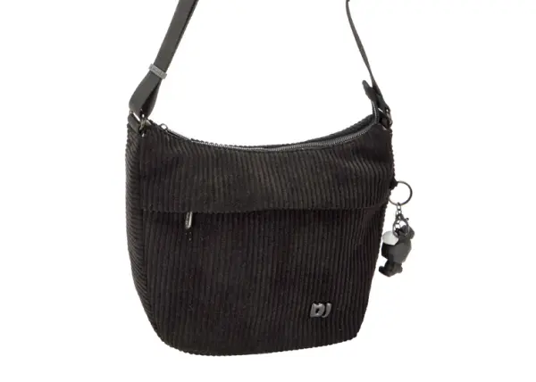 David Jones Plush Crossbody Bag Black - Cinta Gifts