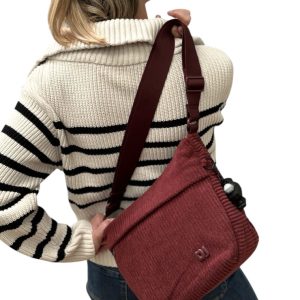 Plush Crossbody Bag WINDSOR-WINE 7684 David Jones Plush Crossbody Bag Windsor Wine