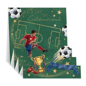53546 Footballer Pop Up Card