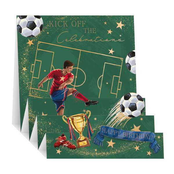 Footballer Pop Up Card