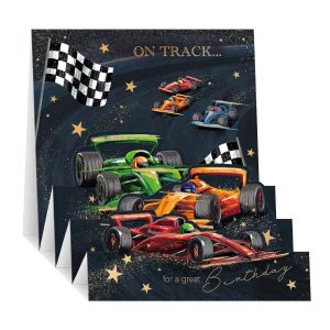 Racing Cars Pop Up Card