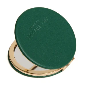 AW0324-3-_3 Round Mirror Compact Teal by Alice Wheeler