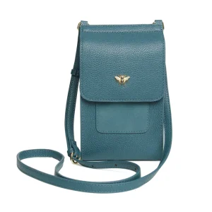 AW6042-_1 Alice Wheeler Mini Bloomsbury Bag Teal