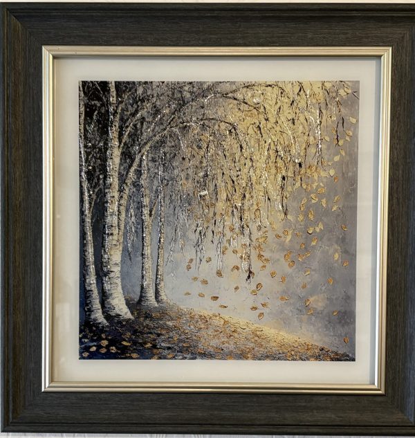 Gold & Silver Willow Right Wall Art