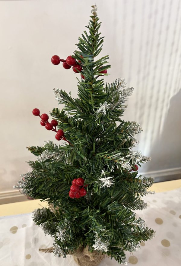 Prelit Berry and Cone Table Tree 60cm