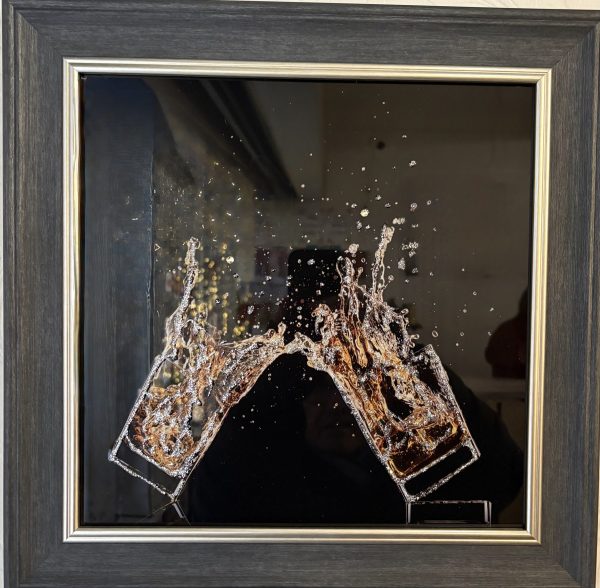 Whiskey Splash Wall Art