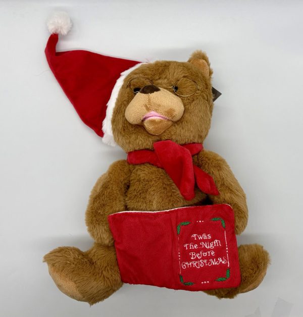 Animated Telling Story Bear with Book