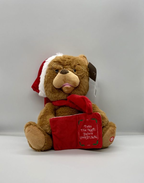 Animated Telling Story Bear with Book