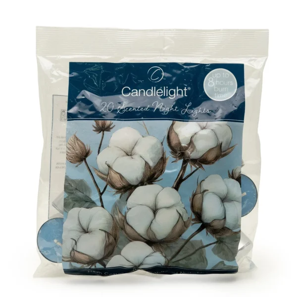 Fresh Cotton Bag of 20 x8 Hour night light