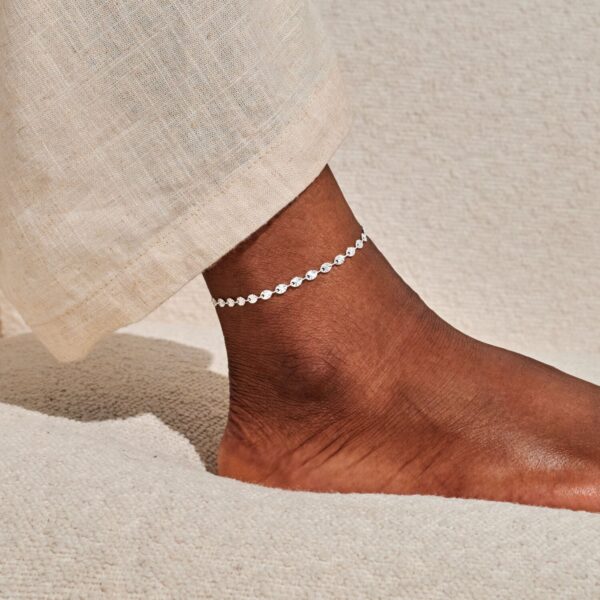 Anklet Sparkle Chain Silver