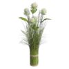 Grass Bundle White  Chrysanthemum 65cm